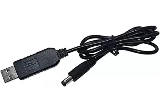 خط تعزيز الطاقة USB DC 5V إلى DC 12V وحدة رفع محول كابل USB موصل 2x5.5mm