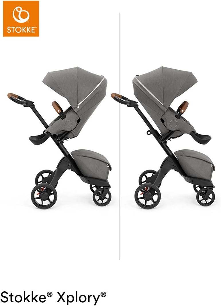 عربة أطفال Stokke Xplory X – فاخرة، رمادي حديث – Safqqa Egypt