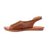 Grinta Faux Leather Open-Toe Geometric Laser Cut Flat D'orsay Sandals For Women
