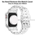 ACOCOBUY Compatible with Apple Watch Band 45mm 44mm 42mm, Replacement Bands for Smartwatch Apple Watch Band for iWatch Series SE/8/7/6/5/4/3/2/1- Clear