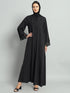 Styleville.in Women Abaya with Hijab Arabic Wear Black