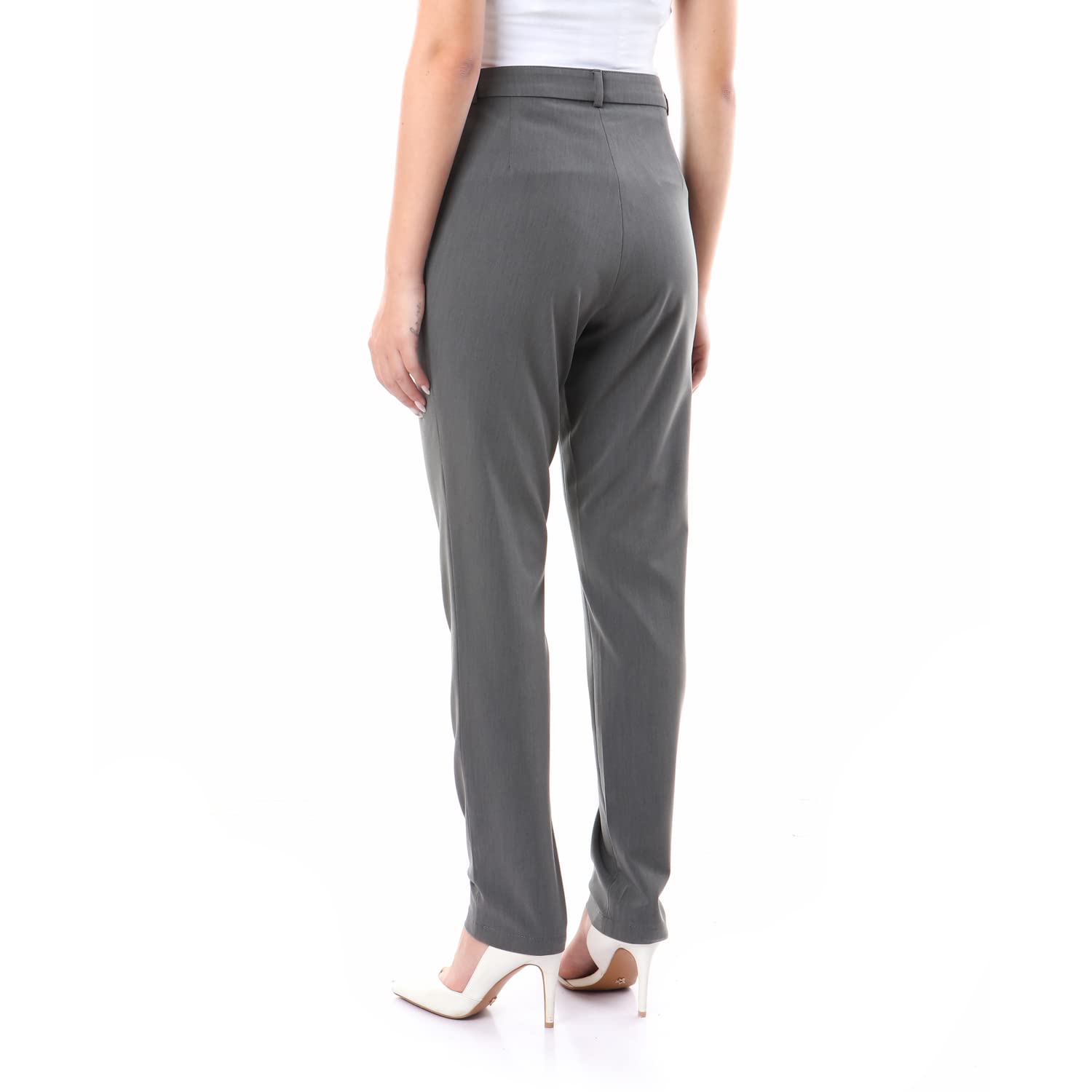 esla_Side Pockets Classic Pants_Gray_size 6