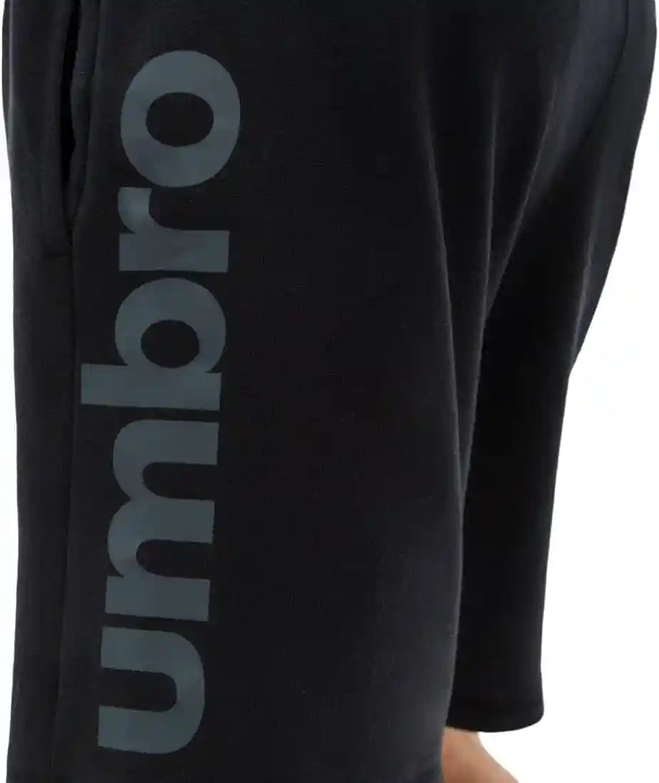 UMBRO Men’s FW Linear Logo Graphic Shorts – Loopback Fabric