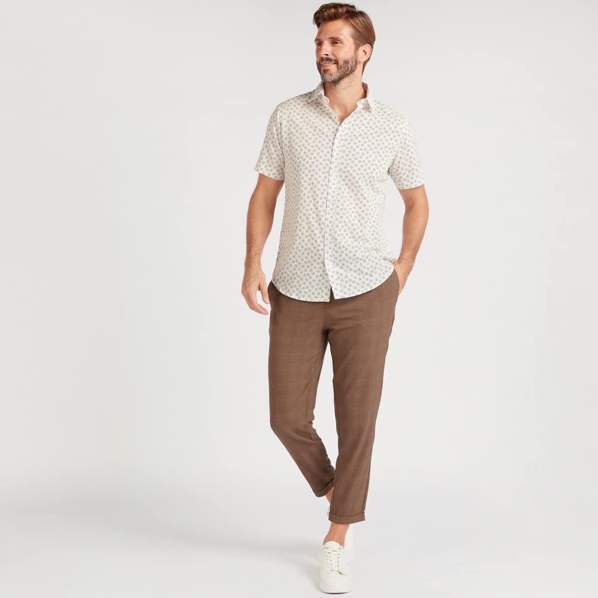 Splash woven shirt for men