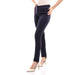 esla_Fly Zipper Buttons Navy Blue Solid Leggings_Dark Blue_size 44 - Safqqa Egypt