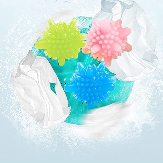 كرات غسيل صلبة متعددة الألوان لتنظيف الغسالة – لون عشوائي (عبوة واحدة)