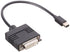 محول Keendex kx2232 ميني DisplayPort ذكر إلى DVI 24+1 أنثى، 20 سم - أسود