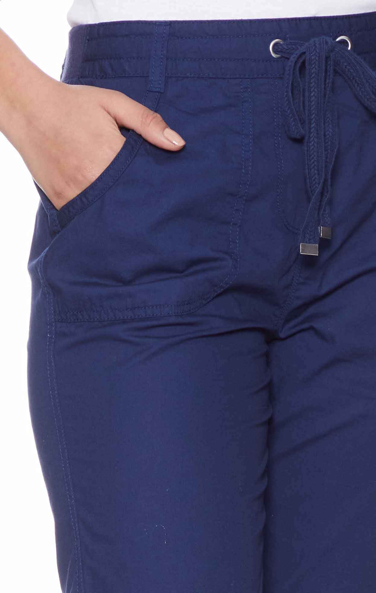 Matalan Plain Front Pocket Drawstring Cropped Pants for Women - Safqqa Egypt