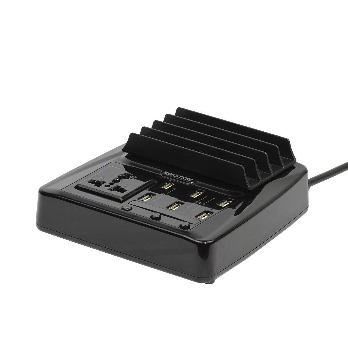 محطة الشحن السريع جدًا من بروميت حلاً مثاليًا لشحن عدة أجهزة في وقت واحد بكفاءة عالية. مصممة خصيصًا للهواتف الذكية والأجهزة اللوحية، وتتميز بوجود عدة منافذ USB توفر شحنًا سريعًا وآمنًا لجميع الأجهزة المتصلة.