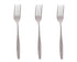 Zinnia Stainless Steel Classy/Mirror Table Forks 3-Piece Set Ergonomic design for comfortable handling