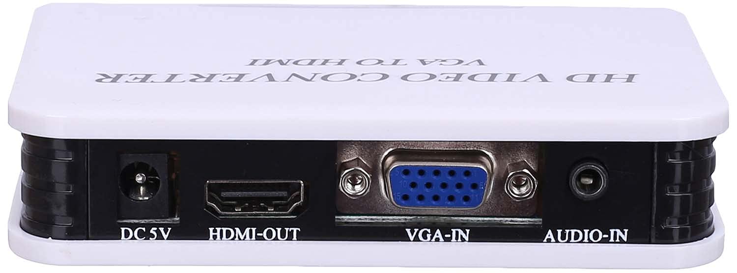 محول فيديو عالي الوضوح Keendex 1822 من VGA إلى HDMI - أبيض