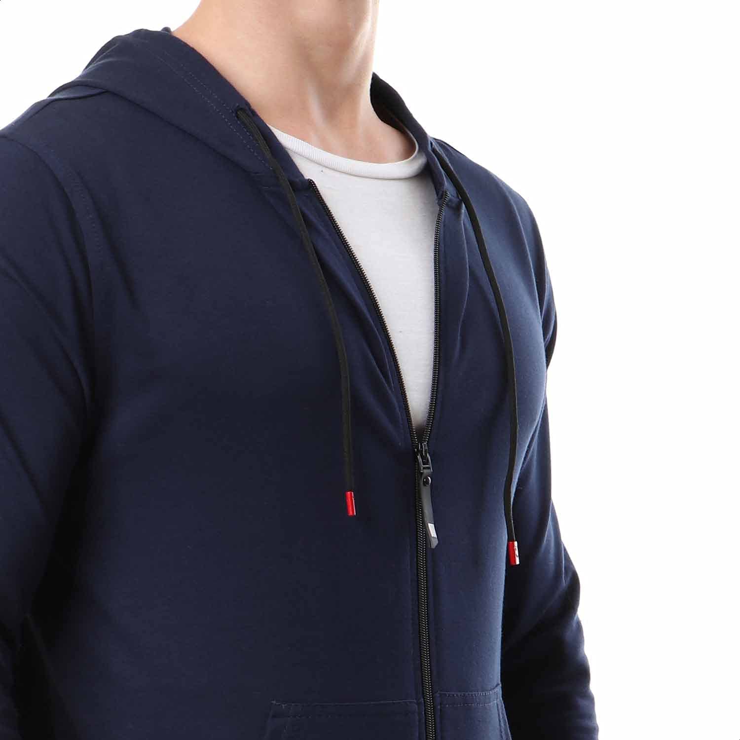 Andora Ribbed Trims Zip-up Jacket For Men,Soft and durable fabric for comfort and longevity.