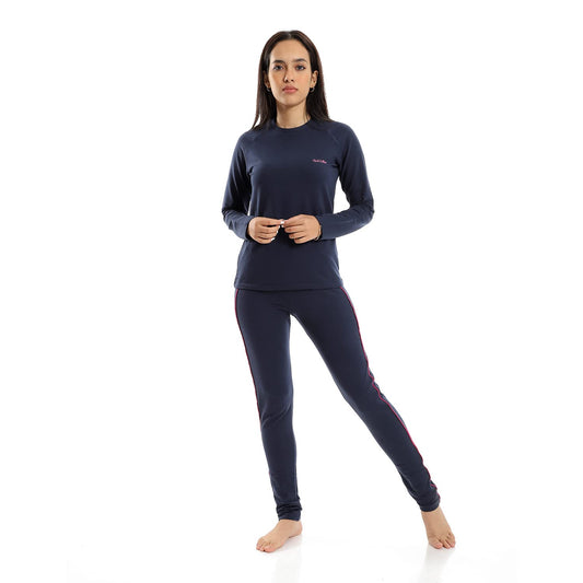 Red Cotton Womens Womens Thermal Underwear Set Underwear (pack of 2)