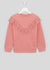 Matalan girls MATALAN basic long sleeve with ruffles soft and comfy for girls kids, pink, 9 years Sweater