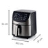 Ariete 4628 AIRY FRYER Metal Air Fryer with Large 7L basket & 12 pre-set programs, Suitable for fried fish, meat, croquettes, chips and breaded foods
