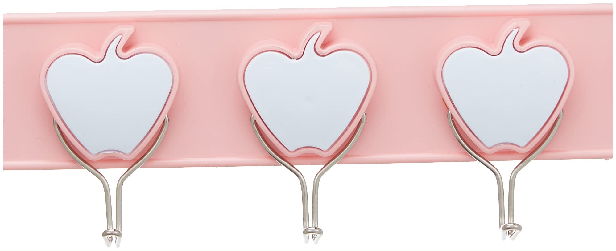 Bager Heart Plastic Hanger Set - 2 Pieces, 6 Rings Each