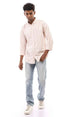 Ravin mens Ravin 95001 Bi-Tone Candy Stripes Elegant Shirt - White & Light Orange Shirt