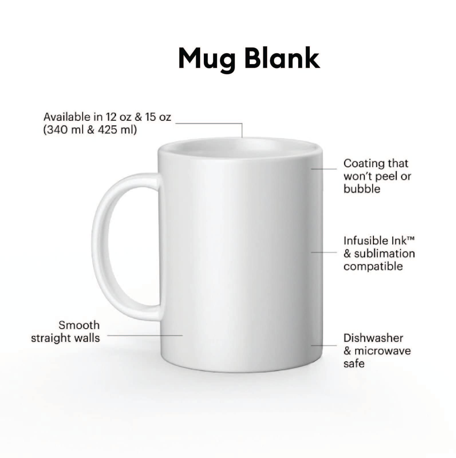 ماكينة كبس الأكواب من كريكوت طقم متكامل مع أوراق حبر حراري وأكواب 15 أونصة لتصميم الأكواب المخصصة