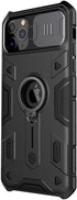 غطاء نيلكين لهاتف iPhone 11 Pro مزود بحماية للكاميرا منزلق ومثبت حلقي، مصمم لتوفير حماية كاملة للجهاز مع الحفاظ على مظهر أنيق وعصري. يحتوي على غطاء منزلق للكاميرا يحمي العدسة من الخدوش والغبار،