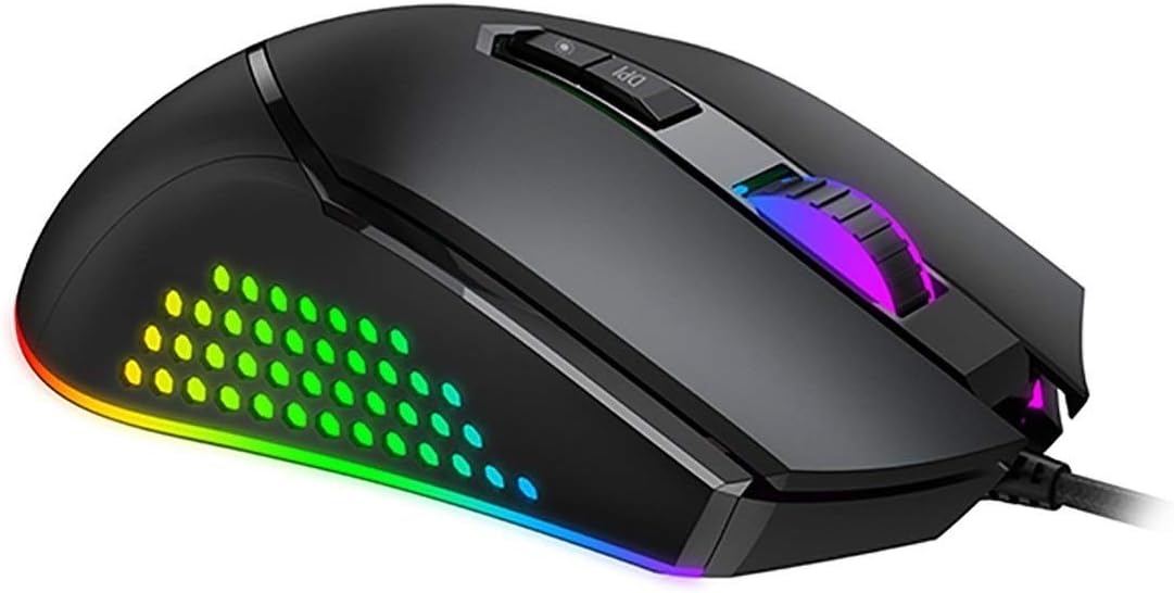 HAVIT GAMENOTE MS814 RGB Backlit Programmable Gaming Mouse - 7 Buttons, 7000 Dpi