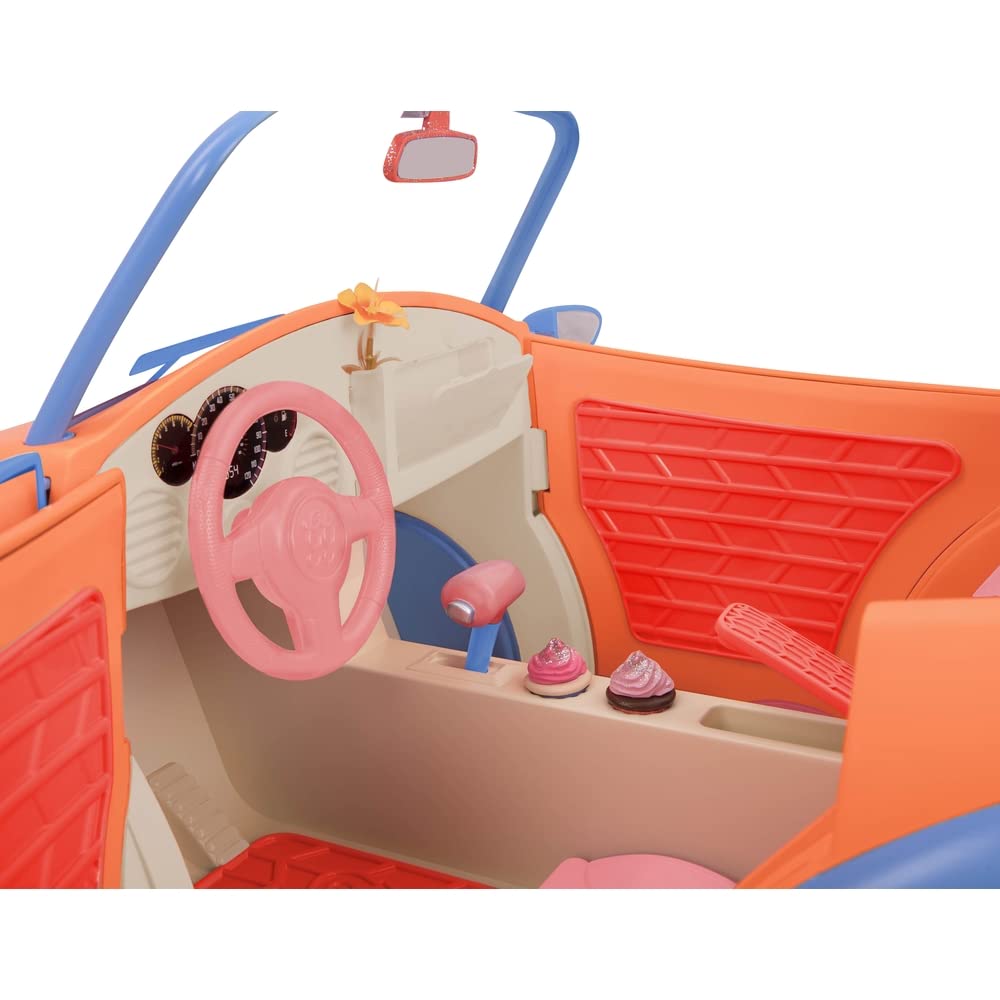 Glitter Girls GG57066Z Battat-Convertible Car for 35.6 cm (14-inch) Dolls-Toys, Clothes & Accessories for Girls 3-Year-Old & Up