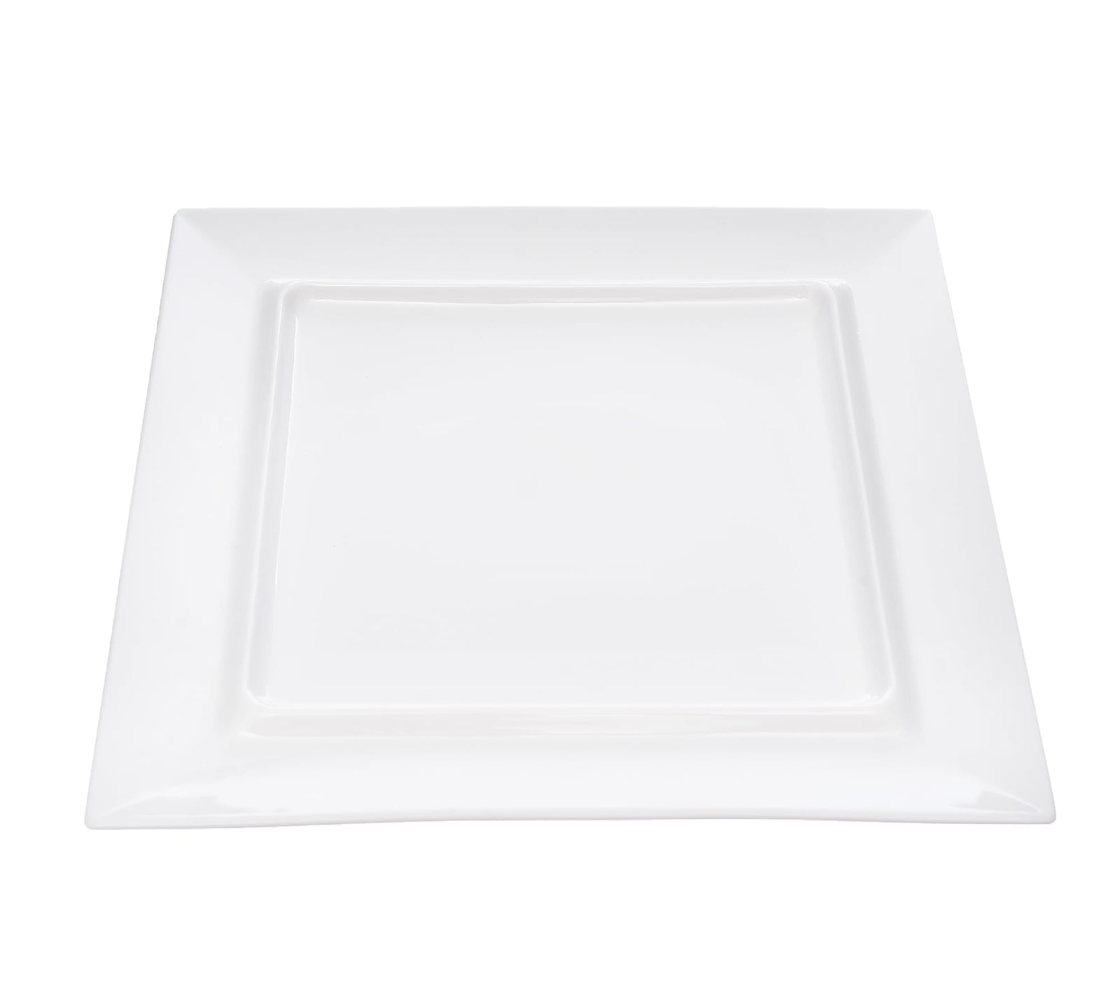 طبق مربع من مجموعة مون سكيب من تونسي بورسلين مقاوم للحرارة والخدوش لضمان استخدام طويل الأمد