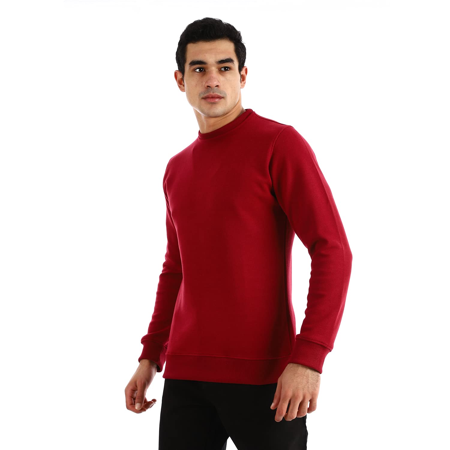 Andora Basic V-neck Solid Sweatshirt For Men,Soft and warm fabric for all-day comfort.