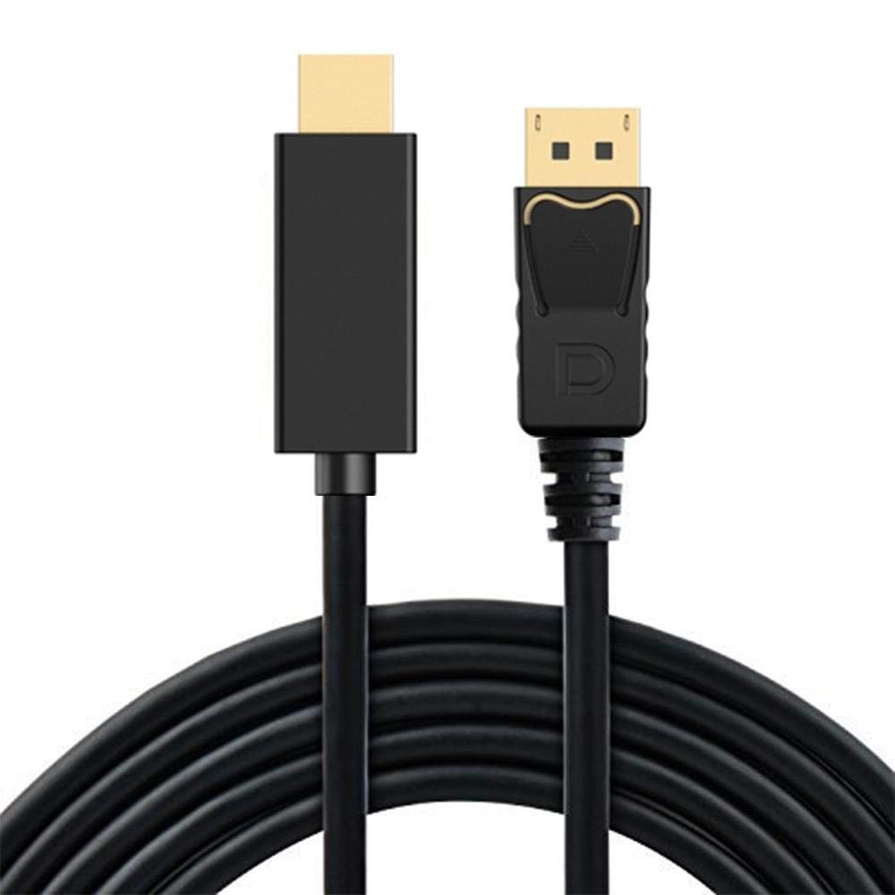 1.8m Display Port Display Port Male DP-HDMI Male Adapter Converter Cable for PC Laptop HD Projector - Safqqa Egypt