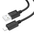 Hoco X73 - Charging And Data Transmittion Cable (2.4A -1M), USB-A To Lightning Plug, Compatible With Apple iPhone iPad Airpods - Black