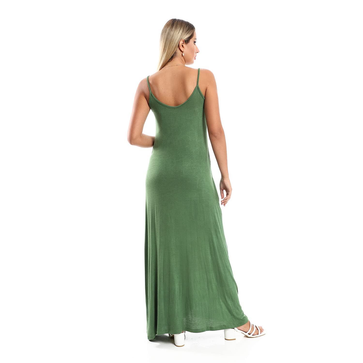Jamila Women Spaghetti Sleeves Long Dress