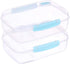 Max plast Plastic Food Container With Lid,  Multi Color