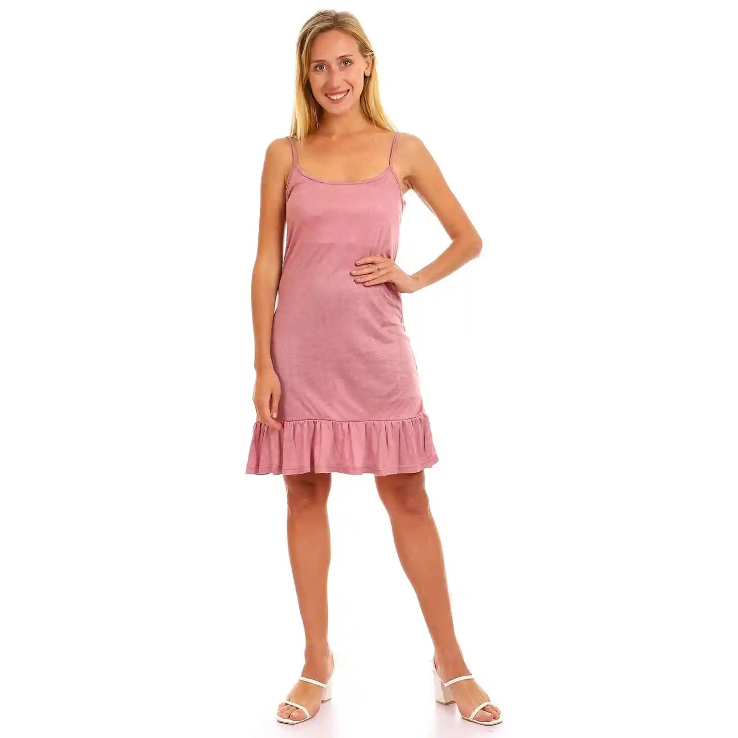 Kady Women Self Patterned Spaghetti Sleeves Sleepshirt-Nightdresses & Nightshirts