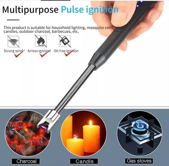 Arc Lighter – Flameless USB Rechargeable Electronic Lighter with LED Indicator