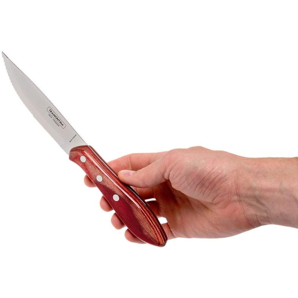 طقم سكاكين الستيك  مثالي لتناول الستيك واللحوم الأخرى بسهولة ودقة. مصنوع من شفرات فولاذية عالية الجودة ومقابض مريحة، ليجمع بين الحدة والمتانة والراحة أثناء الاستخدام. 