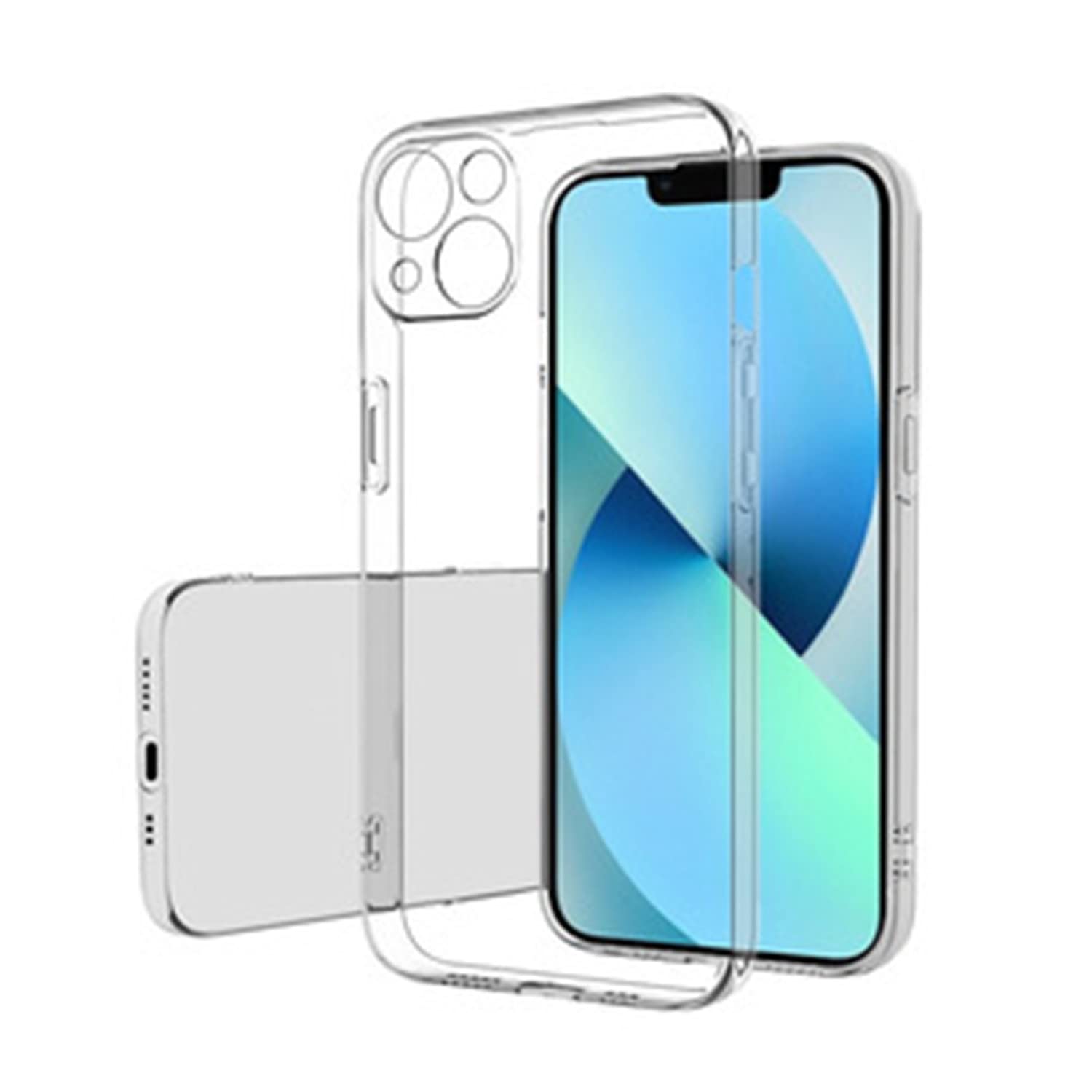 Fashionable Transparent TPU Case – Compatible with iPhone 13
