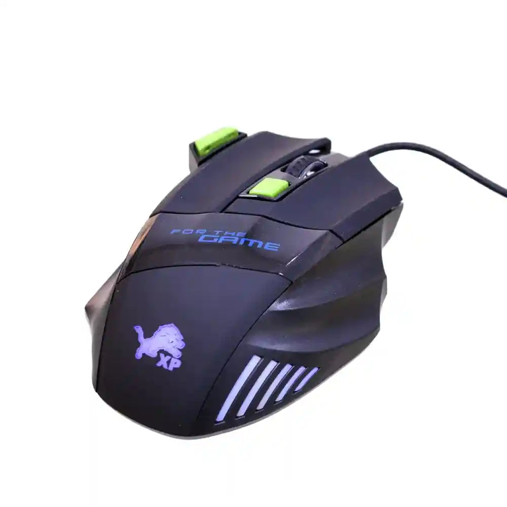 XP KX 2784 LED Optical USB (Wired) Gaming Mouse with 7 Buttons and 42000 DPI - Black - Safqqa Egypt