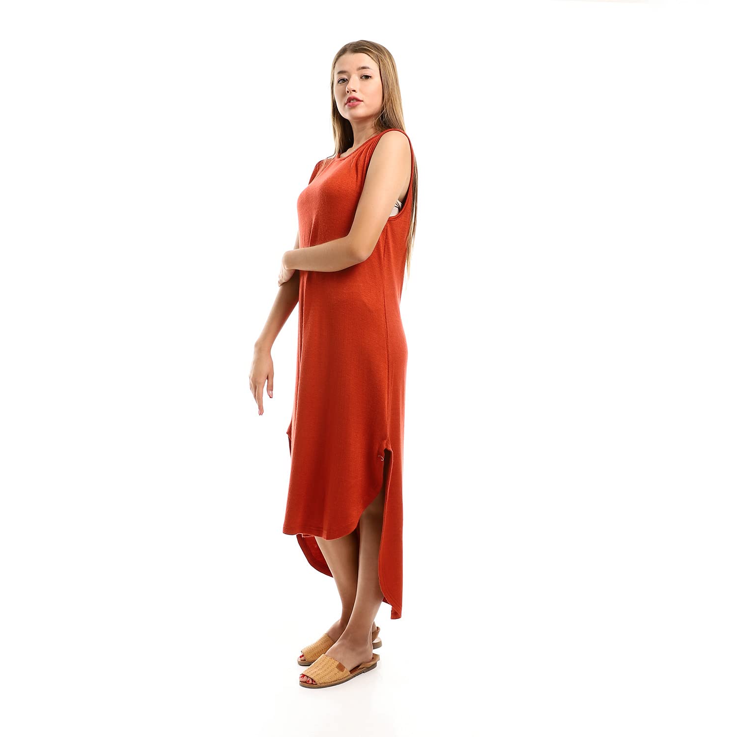 JAMILA Women High Low Sleeveless Dress