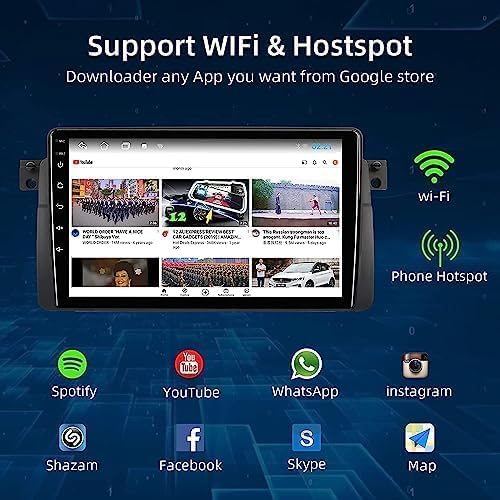 مسجل سيارة أندرويد 10.1 إنش – 4GB رام + 64GB روم | كار بلاي | شاشة IPS تعمل باللمس | DSP | بلوتوث | واي فاي | USB | كاميرا خلفية (بدون صندوق)