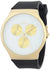 Watch for Men, Quartz Movement, Analog Display, Black Rubber Strap-FT191