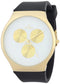 Watch for Men, Quartz Movement, Analog Display, Black Rubber Strap-FT191