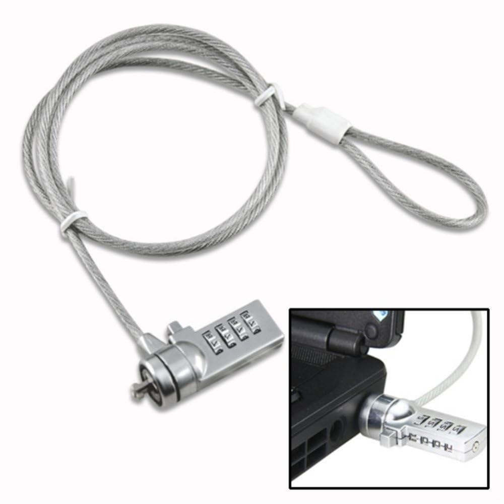 Exon X1052 4-Digit Laptop Security Lock & Cable – Anti-Theft Combination Lock