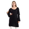 JAMILA Women Wide Round Collar Tunic With Sided Sleeves Slits TUNIC - Safqqa Egypt