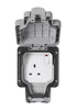 Masterseal Plus 13 amp 1-Gang Switched Socket