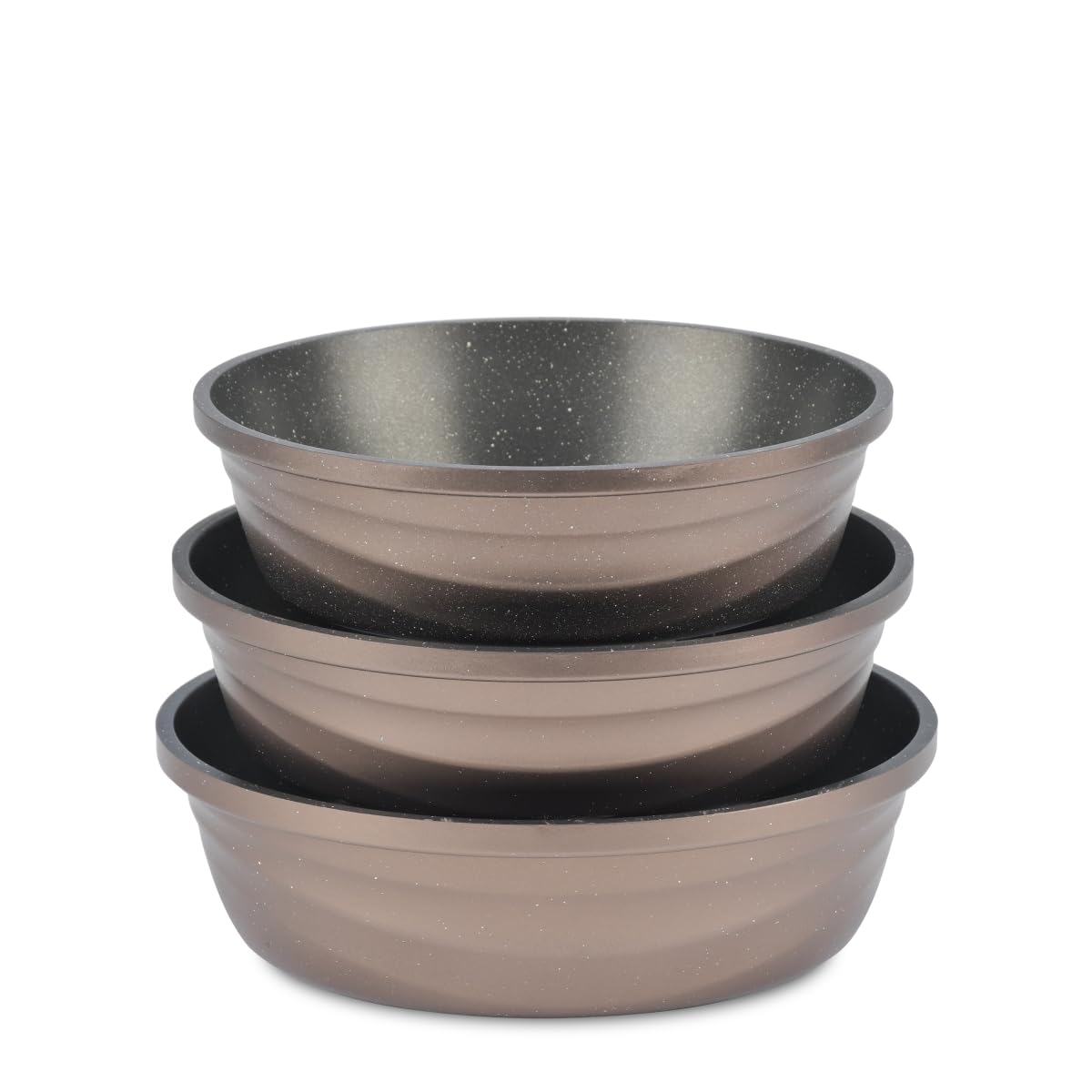 New Klein , Granite 3-piece handleless frying pan set• 3-piece frying pan set for versatile cooking needs