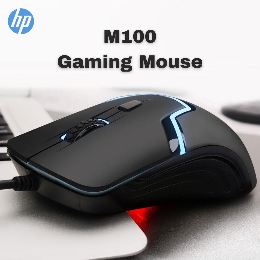 Mouse Wired Gaming Color LED Light DPI Control - Black