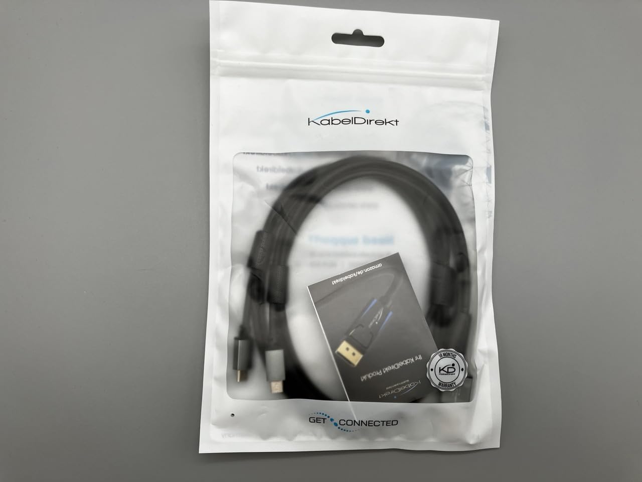 KabelDirekt 854 1m 3 x Micro USB Cable (USB 2.0, Synch & Charge Cable, nylon) PRO Series black