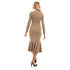 ESLA  Long Sleeves Short Dress For Women,Versatile design suitable for casual or semi-formal wear.