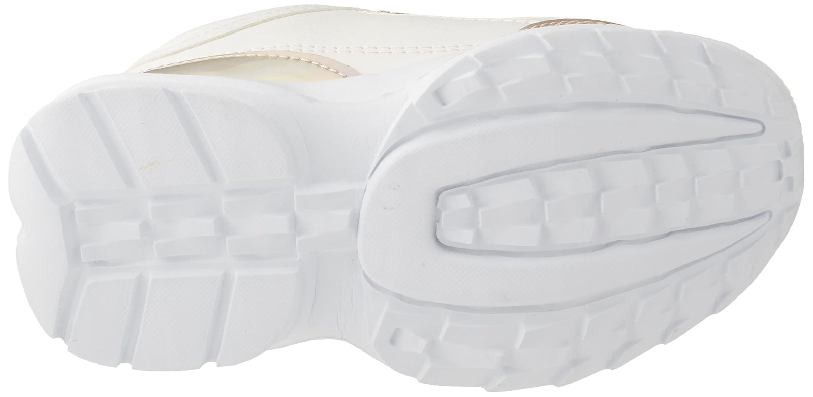 J.B Collection Two-Tone Velcro Closure High-Top Shoes For Girls - White and Beige