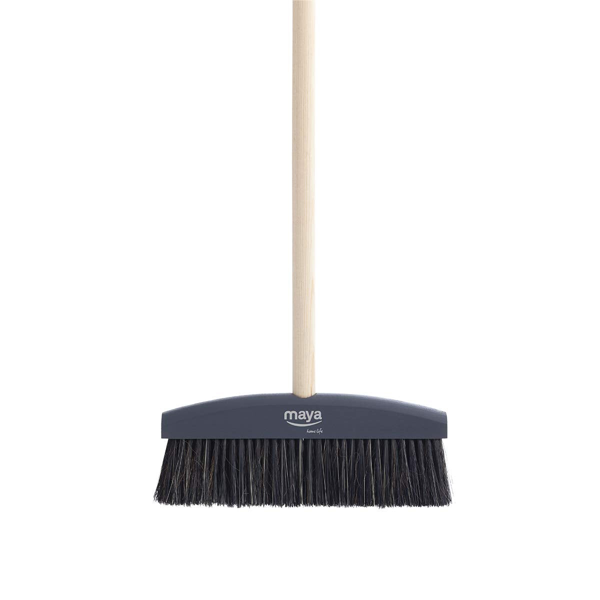 Maya Kinnell Broom + Handle Grey  Durable plastic construction for long-lasting use - Safqqa