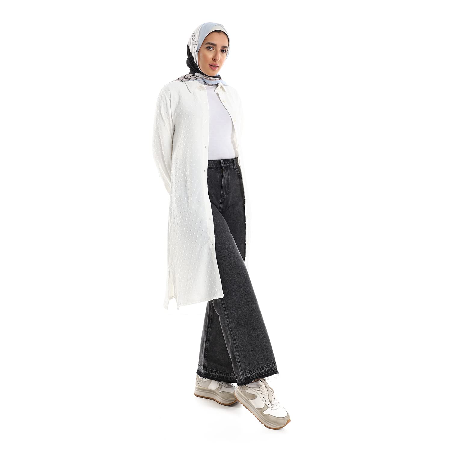 Jamila Women Self Stitches Tunic with Sided Slits